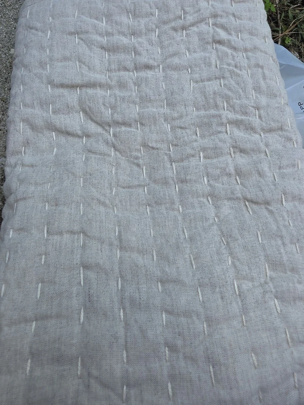 Quince European Linen Cotton Stitched Euro Sham - Undyed